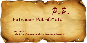 Polnauer Patrícia névjegykártya